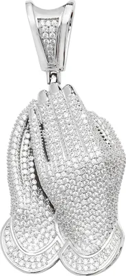 Image de Pendentif Femme Argent fin 925 avec Oxyde de Zirconium - 61mm*28mm, 18 Grammes; TRS24028