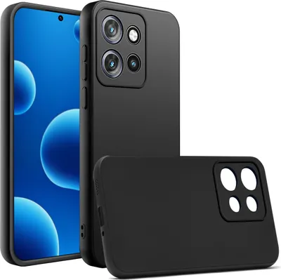 Zdjęcie produktu dla Etui do Motorola Moto EDGE 50 silikonowe MATOWE CZARNE