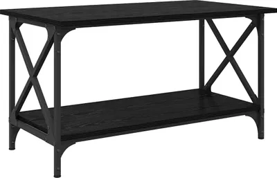 Zdjęcie produktu dla vidaXL Stolik kawowy o wyglądzie czarnego dębu 80 x 45 x 45,5 cm materiał drewnopochodny