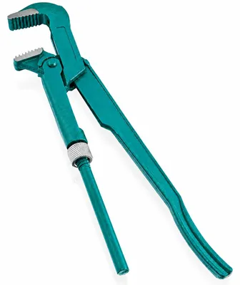 Produktbild von Bituxx® 1 Zoll Eckrohrzange Rohrzange Wasserpumpenzange Klempner Zange abgewinkelt 90° (1 ") MS-17683
