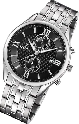 Produktbild von Festina Analog Armband-Uhr Herren F6854/8 Edelstahl Uhr silber Retro UF6854/8