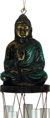 Produktbild von Klangspiel mit Buddha - Grün, 105*8*8 cm, Windspiele & Klangspiele