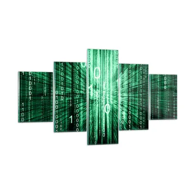 Produktbild von Bilder auf glas - Abstrakt zusammenfassungszahlen - 125x70cm - Glasbilder - Wandbilder - Kunstdruck - zum Aufhängen bereit - Wanddekoration aus Glas - Glas Bilder - Wandbild auf Glas - GEA125x70-2290
