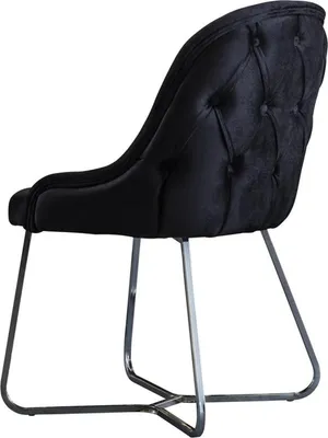 Obrázek produktu pro Černá jídelní židle Designové kuchyňské židle ušlechtilá křesla
