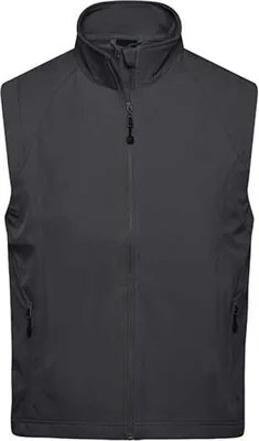 Produktbild von James+Nicholson JN1022 | Herren Softshell Vest / Atmungsaktiv (2.000g/m²/24h) - Farbe: Black - Größe: XL