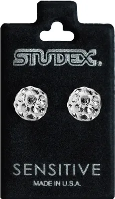 Produktbild von Studex Sensitive Chirurgenstahl Ohrstecker Feuerball Kristall weiß 4,5-8mm Größe - 4,5 mm