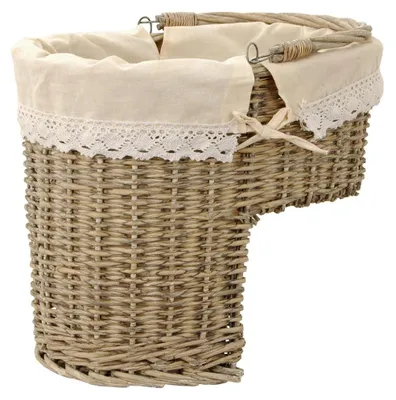 Obrázek produktu pro Clayre & Eef Úložný koš 40x26x34 cm Béžový ratan
