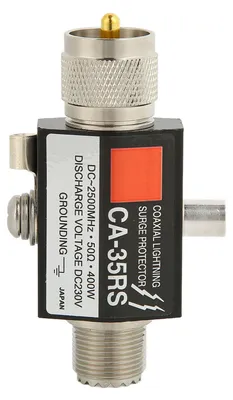 Produktbild von UHF-Koaxial-Blitz-Überspannungsableiter, 400 W, Stecker auf Buchse, Schutz für Antenne