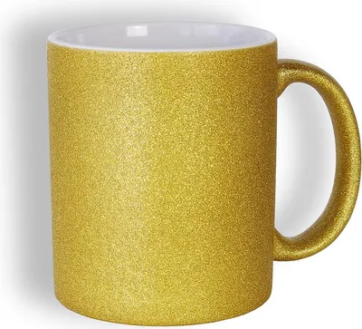 Produktbild von craftcut - Sublimationstasse GLITTER in GOLD - 11 oz/330 ml