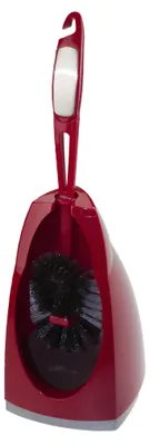 Produktbild von Buemag Toilettenburste - mit Kantenreiniger und Halter - rot - 41 cm