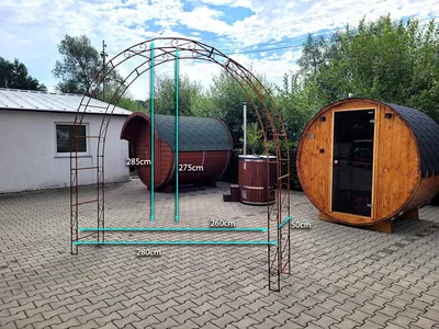 Produktbild von Rosenbogen HOLLAND BIG Rund T50cm! B280cm Schwarz