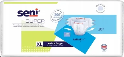 Zdjęcie produktu dla Seni Super Pieluchomajtki dla dorosłych XL, 30 sztuk