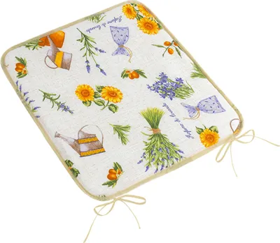 Obrázok produktu pre Hladký sedací vankúš EMA – 40 x 40 cm – fialový, žltý