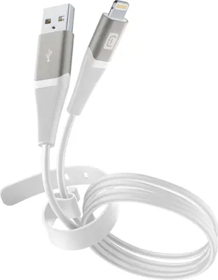 Image de Pro+ Data Cable Belt 1,2m USB-A/ Apple Lightning Blanc (60289)