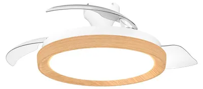 Image de Philips Bliss Ventilateur Rétractable Pales Rétractables, Led 3 Cct, Moteur Dc Silencieux - Philips