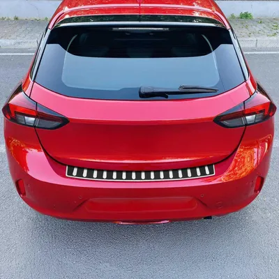 Produktbild von Ladekantenschutz Stoßstange für Opel Corsa F 2023-2025 Edelstahl Kohlefaser