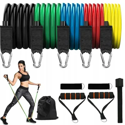 Obrázek produktu pro Set cvičebních gum SDH24450 s úchyty pro fitness