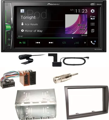 Produktbild von Pioneer DMH-A3300DAB Bluetooth DAB+ USB Einbauset für Fiat Ducato Boxer Jumper