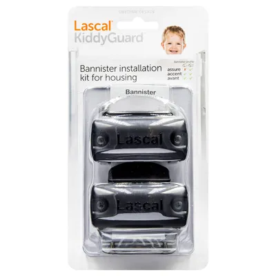 Immagine prodotto di Lascal 12566 Rohrhalterungen für Rollseite 2er Set KiddyGuard Avant Accent und Assure, schwarz