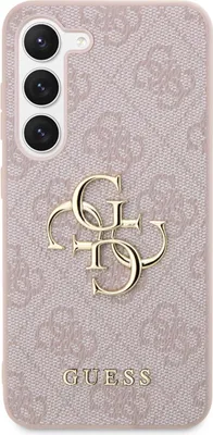 Produktbild von Guess GUHCS23S4GMGPI S23 S911  pink hardcase 4G Big Metal Logo Schutzhülle