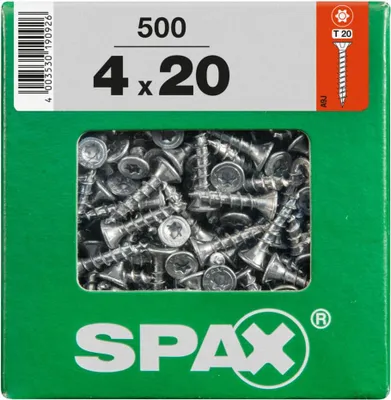 Produktbild von Spax Universalschrauben 4.0 x 20 mm TX 20 - 500 Stk.