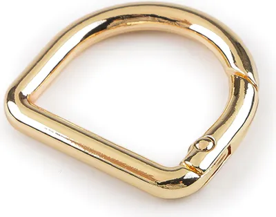 Produktbild von Karabiner D-Ring 1 Stück Metall Ringkarabiner Schlüsselring Taschenkarabiner