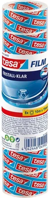 Productafbeelding van tesa C+C 57417-00000-02 Transparante plakfolie (L x B) 10 m x 19 mm, 8 rollen (57417-00000-02)