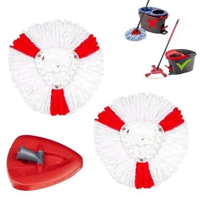 Immagine prodotto di Set di 3 panni di ricambio per mop Vileda & O-Cedar Easywring - Testa del mop in microfibra