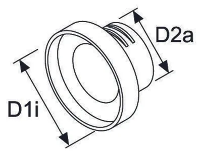 Zdjęcie produktu dla Adapter redukcyjny Webasto 90/60 srebrny srebrny Jeden rozmiar
