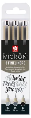 Image de Sakura POXSDK3B Sakura Pigma Micron Fineliner-Set farbsortiert 0,45 mm, 3 St.