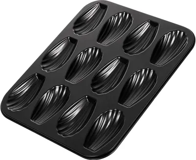 Produktbild von SIDCO Madeleine Backform 12er Bärentatzen Ofenblech Backblech Madeleineform