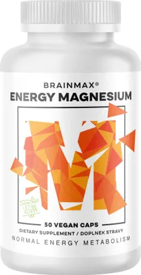 Obrázek produktu pro BrainMax Energy Magnesium®, 1000 mg, magnesium malát 200 mg, 50 kapslí