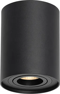 Produktbild von QAZQA - Modern Moderner DeckenSpot I Spotlight I Deckenspot I Deckenstrahler I Strahler I Lampe I Leuchte schwarz dreh- und neigbar - Rondoo up I Wohnzimmer I Schlafzimmer - Aluminium Zylinder - LED g