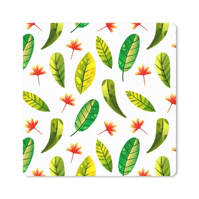 Produktbild von MuchoWow® Mauspad Mousepad Dschungel - Farben - Blätter 30x30 cm - Mousepads - Maus Mat - Pad - Mausunterlage - Gaming