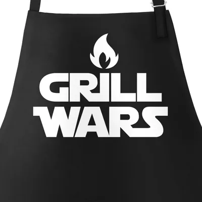 Produktbild von Grill Wars Grill-Schürze für Männer mit Spruch Moonworks® schwarz unisize