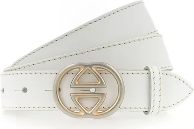 Immagine prodotto di Vanzetti Pelle cintura Leather Buckel Belt W90 White bianco