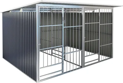 Produktbild von Hundestall G21 KEN 886 - 322 x 275 cm, doppelt, grau
