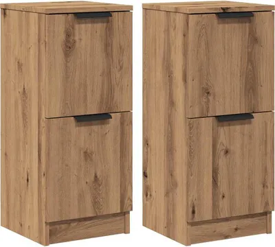 Obrázek produktu pro vidaXL Příborníky 2 ks. Artisan dub 30x30x70 cm materiál na bázi dřeva