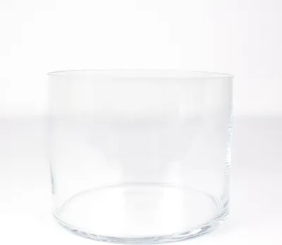 Produktbild von INNA-Glas Zylinder Vase Sansa aus Glas, klar, 15cm, Ø 18,5cm - Blumenvase - Tischvase