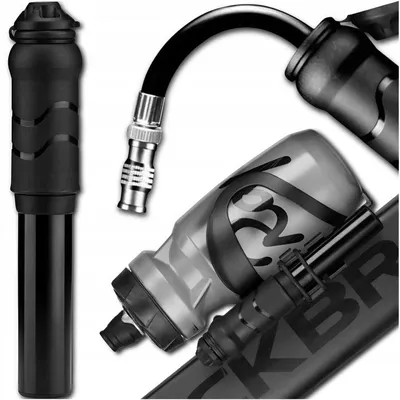 Produktbild von Mini Fahrradpumpe Handpumpe Aluminium 7 Bar Mit Halterung Für Rahmen Ventiladapter Presta Schrader Kompakt