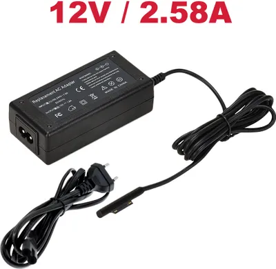 Produktbild von Hochwertiges 12V 2,58A Netzteil Ladekabel Laptop-Kabel Surface-Netzteil passend für Microsoft Surface Pro 3, Surface Pro 4, Surface Pro 5 2017
