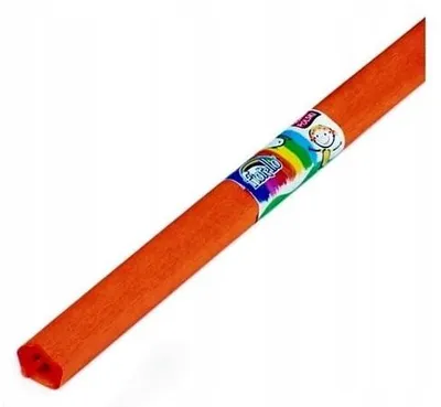 Image de Fiorello Papier crépon plissé orange clair 200x50 cm