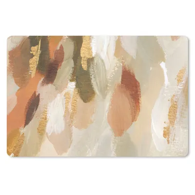 Produktbild von MuchoWow® Schreibtischunterlage Kunst - Farbe - Rot 60x40 cm - XXL Mauspad - Großes Mauspad