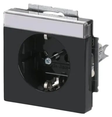Zdjęcie produktu dla Busch-Jaeger 20 EUN-81, CEE 7/3, 2P+E, Czarny, 250 V, 16 A, 63 mm
