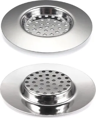 Produktbild von INF Edelstahl Bodenablaufsieb, Spülbeckensieb Haarsieb (4er Pack) model 1