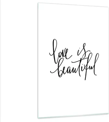 Produktbild von Bilder auf glas - Einteilig - Das Leben ist wunderschoen - 80x120cm - Glasbilder - Wandbilder - Bilder - Wanddekoration aus Glas - Glas Bilder - Wandbild auf Glas - GPA80x120-4466