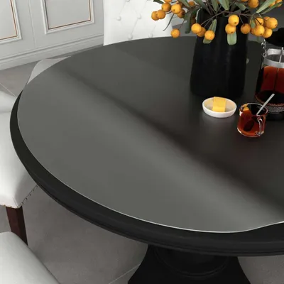 Produktbild von The Living Store Tischfolie Matt Ø 90 cm 2 mm PVC