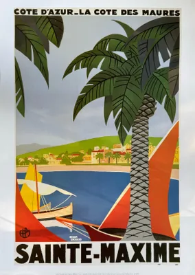Productafbeelding van Sainte Maxime - BRODERS - Poster, 50x70 cm