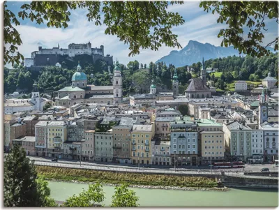 Produktbild von ARTland Leinwandbild Salzburg Blick auf die Altstadt Größe: 40x30 cm
