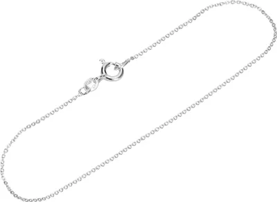 Produktbild von Armband 19cm Ankerkette rund fein 925 Sterling Silber 0,95mm breite Silberkette